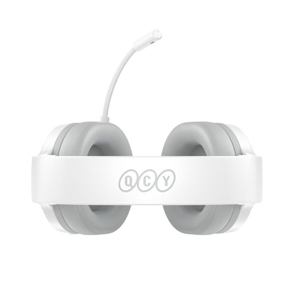 QCY Heroad V200 Tri-Mode Gaming Headphones with 7.1 Sound, 240h Battery, and Detachable Microphone - White_5