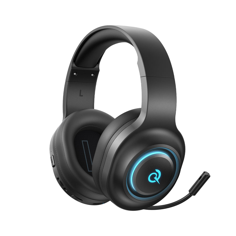 QCY Heroad V200 Tri-Mode Gaming Headphones with 7.1 Sound, 240h Battery, and Detachable Microphone - Black_6