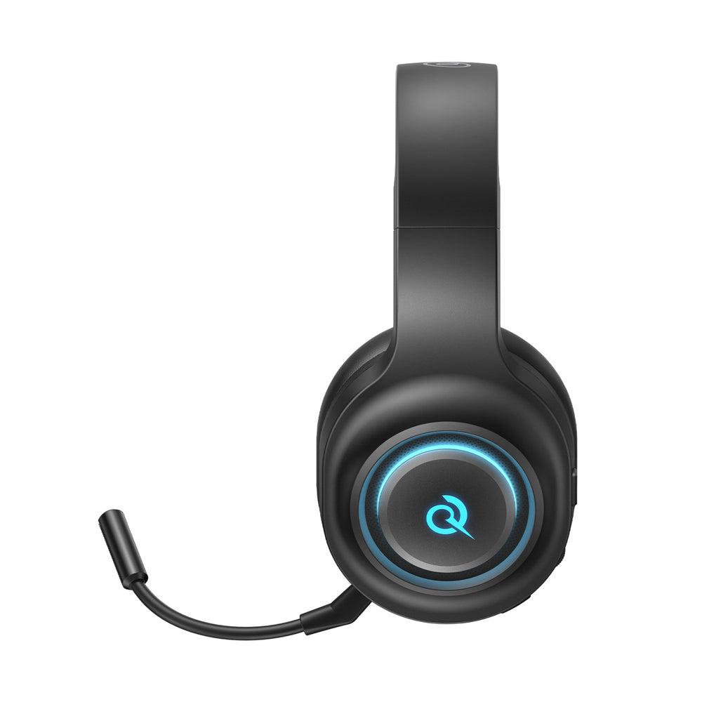 QCY V200 Pro Wired Gaming Headphones with 7.1 Sound and Detachable Microphone - Black_4
