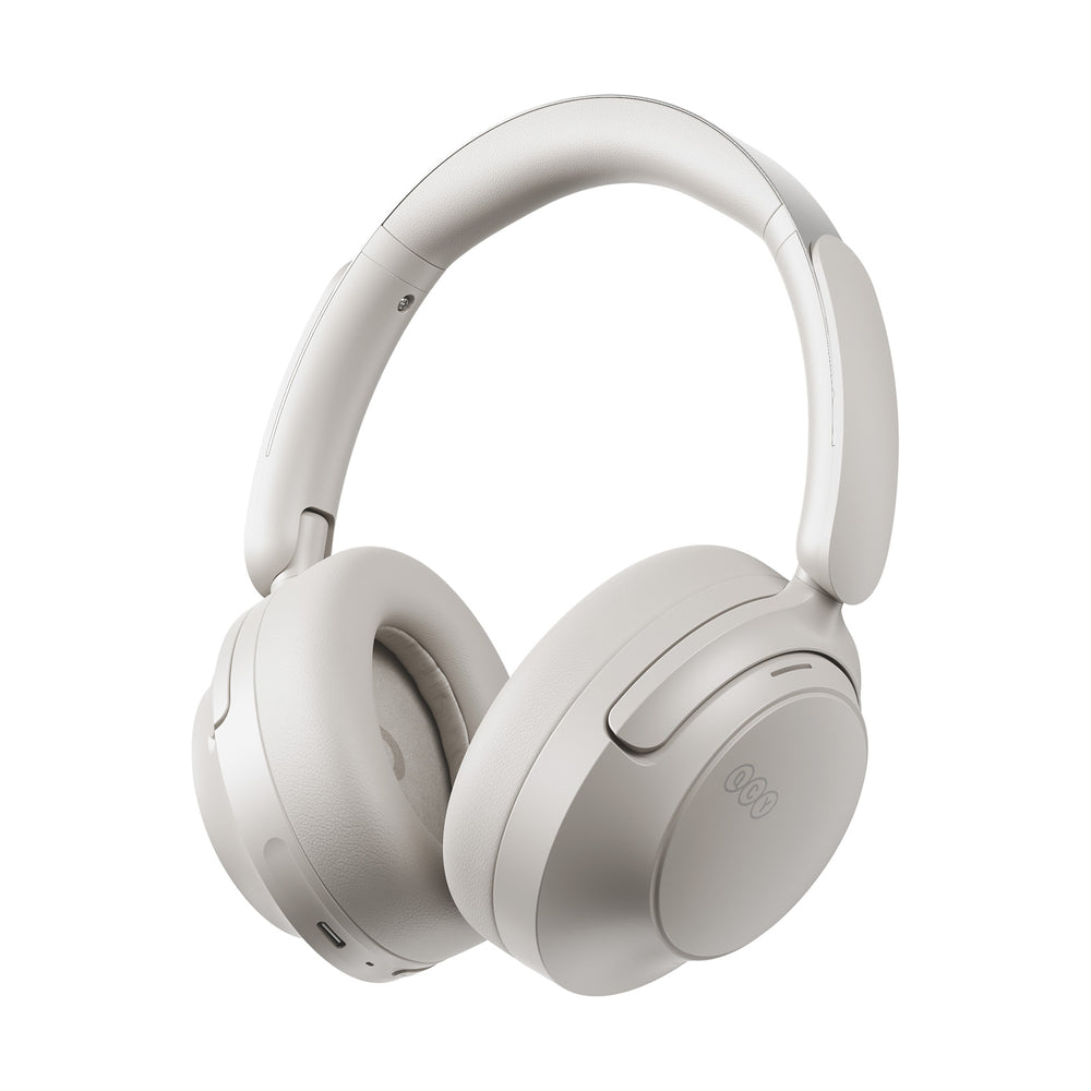 QCY H3S Wireless On-Ear Headphones with LDAC and ANC Noise Cancellation - White_0