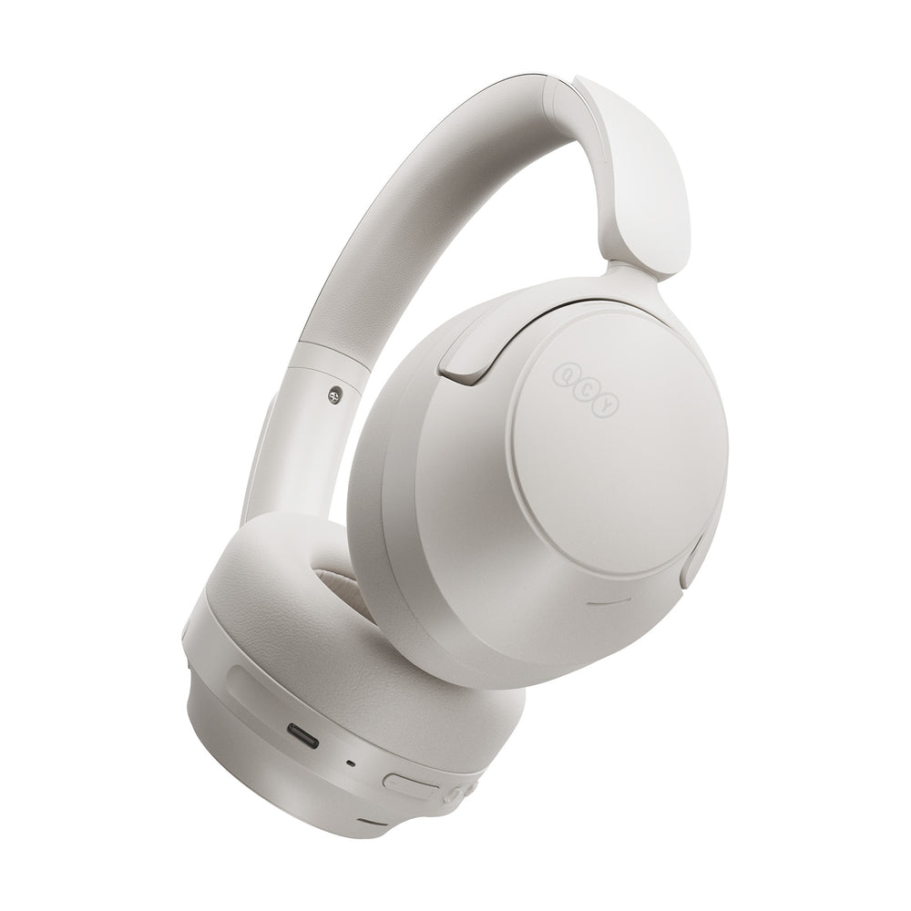 QCY H3S Wireless On-Ear Headphones with LDAC and ANC Noise Cancellation - White_4