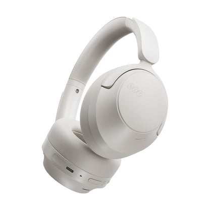 QCY H3S Wireless On-Ear Headphones with LDAC and ANC Noise Cancellation - White_4