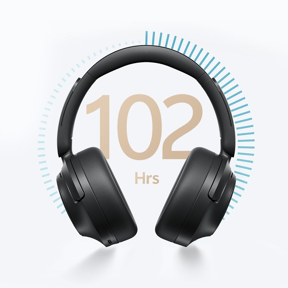 QCY H3S Wireless On-Ear Headphones with LDAC and ANC Noise Cancellation - Black_9
