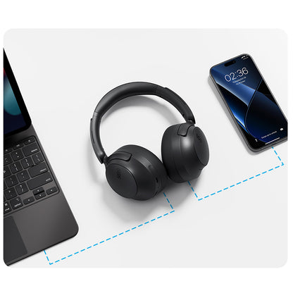QCY H3S Wireless On-Ear Headphones with LDAC and ANC Noise Cancellation - Black_10