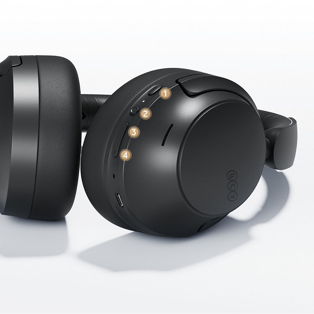 QCY H3S Wireless On-Ear Headphones with LDAC and ANC Noise Cancellation - Black_12