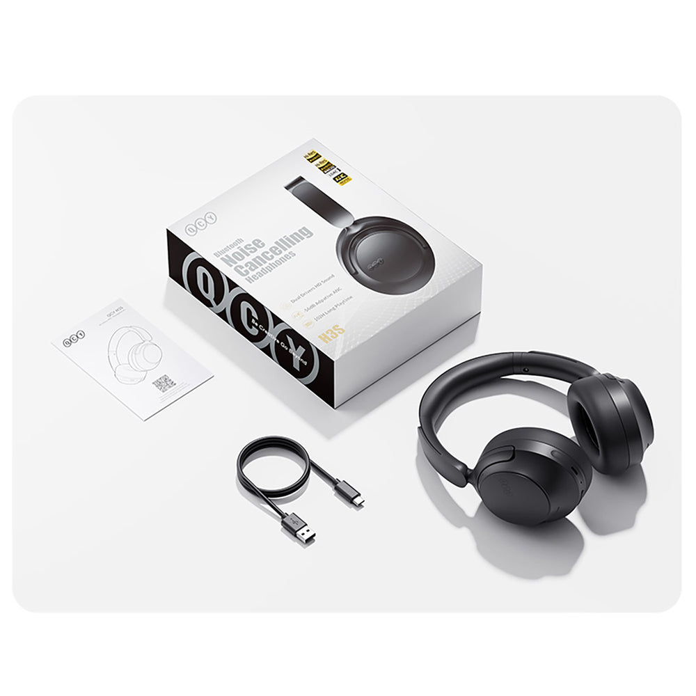 QCY H3S Wireless On-Ear Headphones with LDAC and ANC Noise Cancellation - Black_13