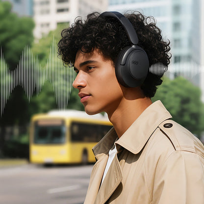 QCY H3S Wireless On-Ear Headphones with LDAC and ANC Noise Cancellation - Black_8