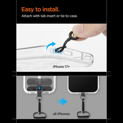 Spigen DA30M Stap Crossbody Phone Lanyard - Black_10
