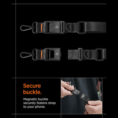 Spigen DA30M Stap Crossbody Phone Lanyard - Black_12