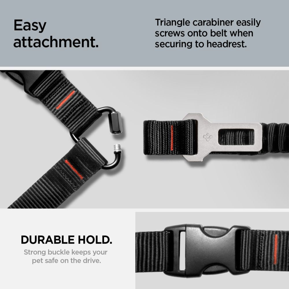 Spigen PS100 Universal Pet Seat Belt - Black_12