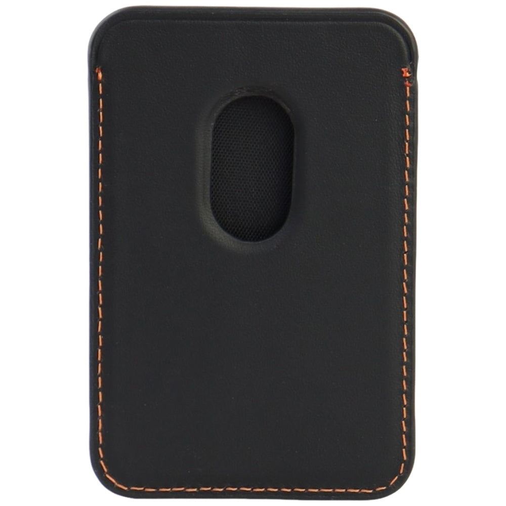 Lamborghini Urus D8 Genuine Leather MagSafe Magnetic Phone Wallet - Black and Red_3