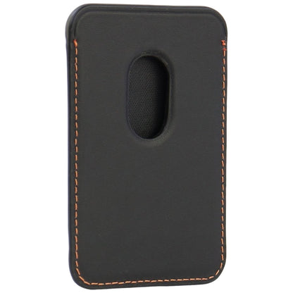 Lamborghini Urus D8 Genuine Leather MagSafe Magnetic Phone Wallet - Black and Red_4