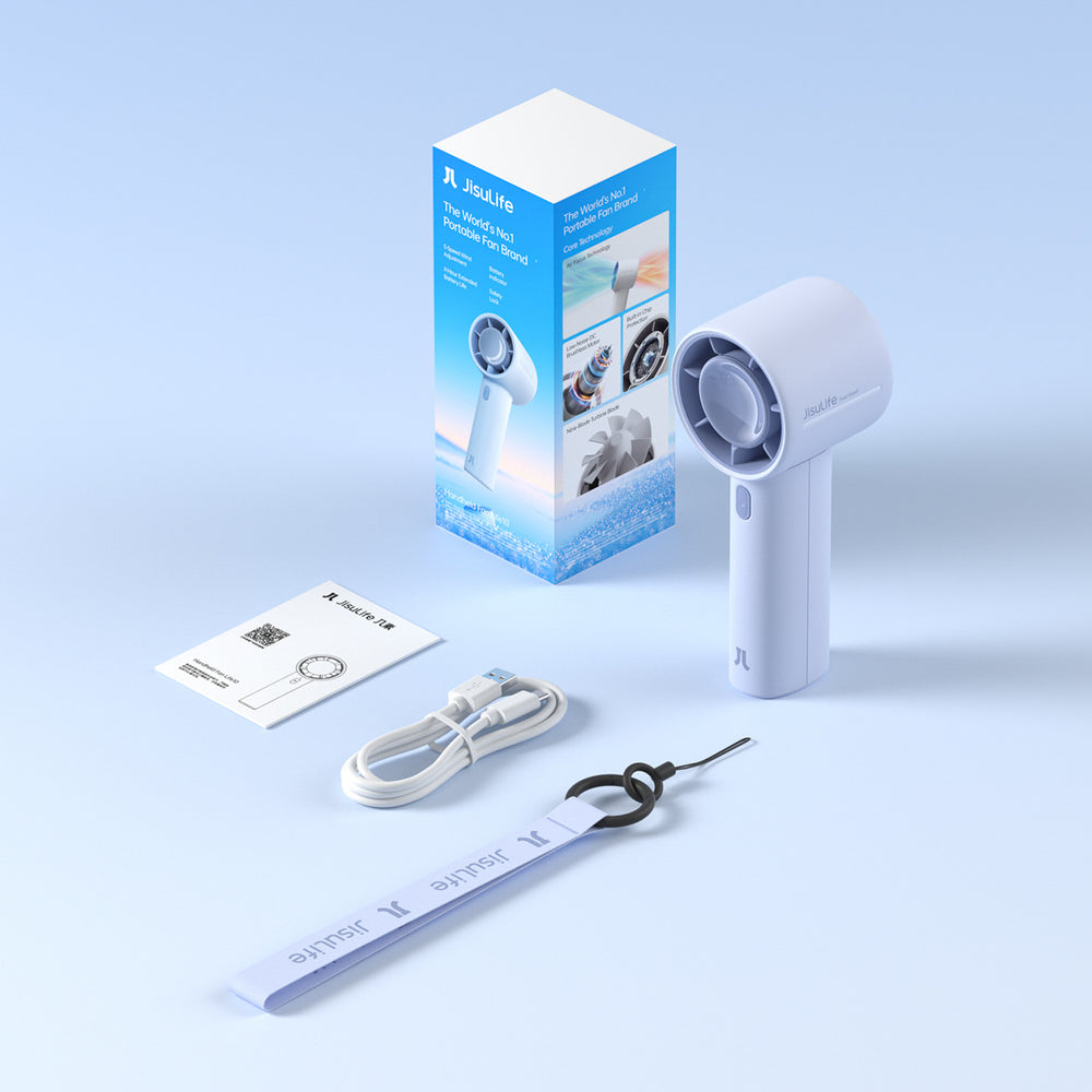 Jisulife Handheld Fan 10 4000mAh Portable USB Fan - Blue_18
