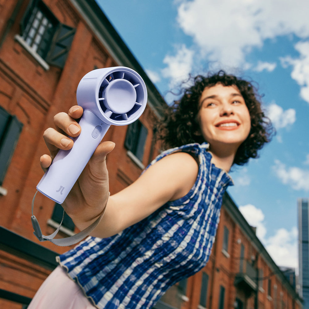 Jisulife Handheld Fan 10 4000mAh Portable USB Fan - Blue_3