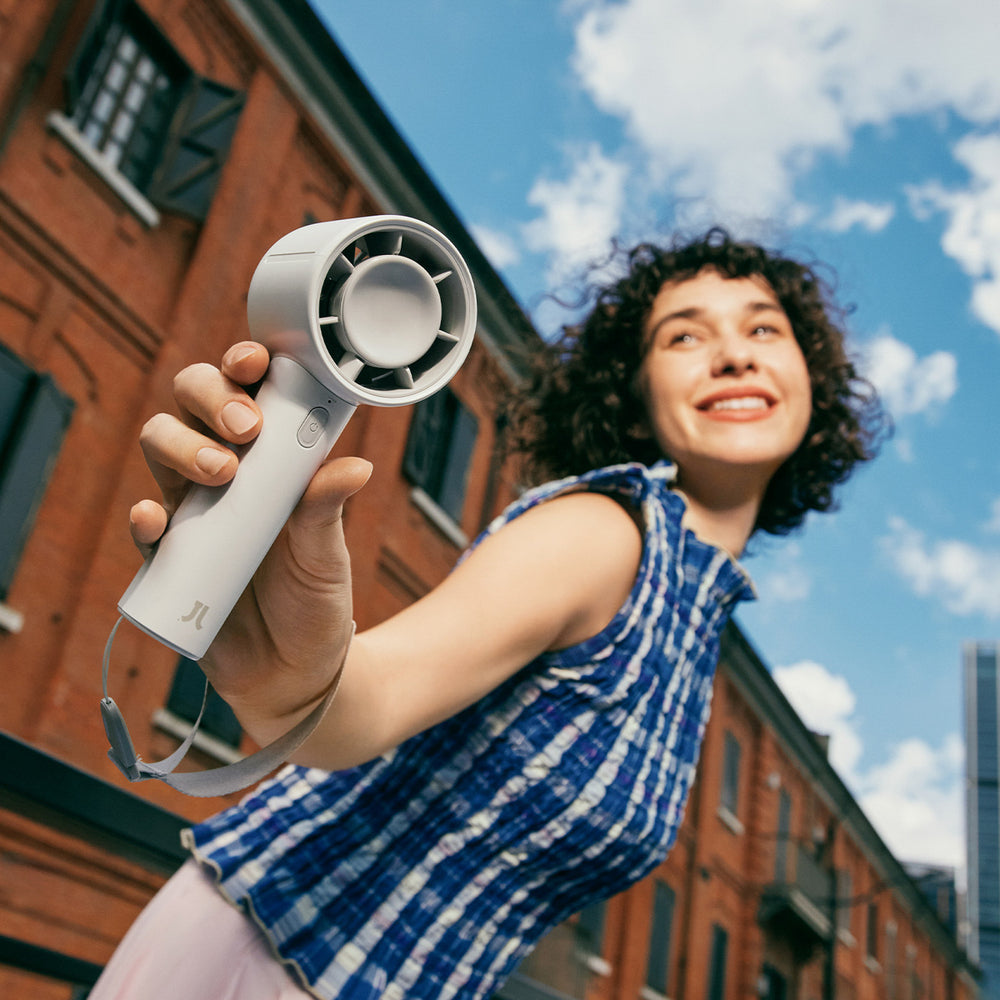 Jisulife Handheld Fan 10 4000mAh Portable USB Fan - Gray_14