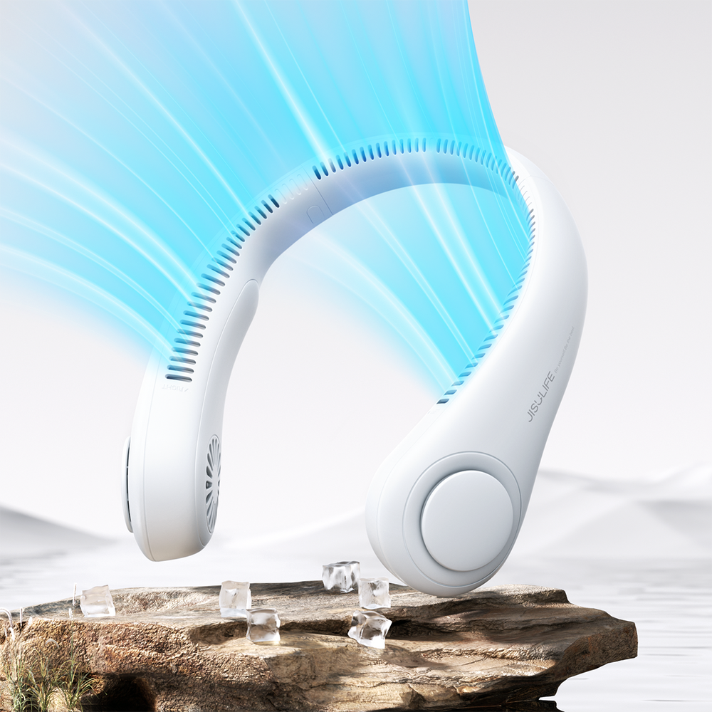 Jisulife Neck Fan 3 4000mAh Portable Neck Fan - Gray_7
