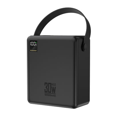Wozinsky W8-B 100000mAh 30W Powerbank 2xUSB-A and 2xUSB-C with Flashlight - Black_1