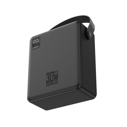 Wozinsky W8-B 100000mAh 30W Powerbank 2xUSB-A and 2xUSB-C with Flashlight - Black_2