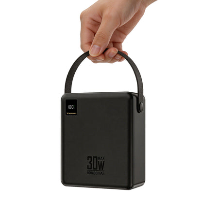 Wozinsky W8-B 100000mAh 30W Powerbank 2xUSB-A and 2xUSB-C with Flashlight - Black_6