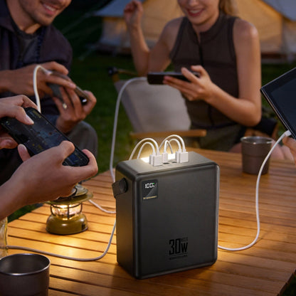 Wozinsky W8-B 100000mAh 30W Powerbank 2xUSB-A and 2xUSB-C with Flashlight - Black_8