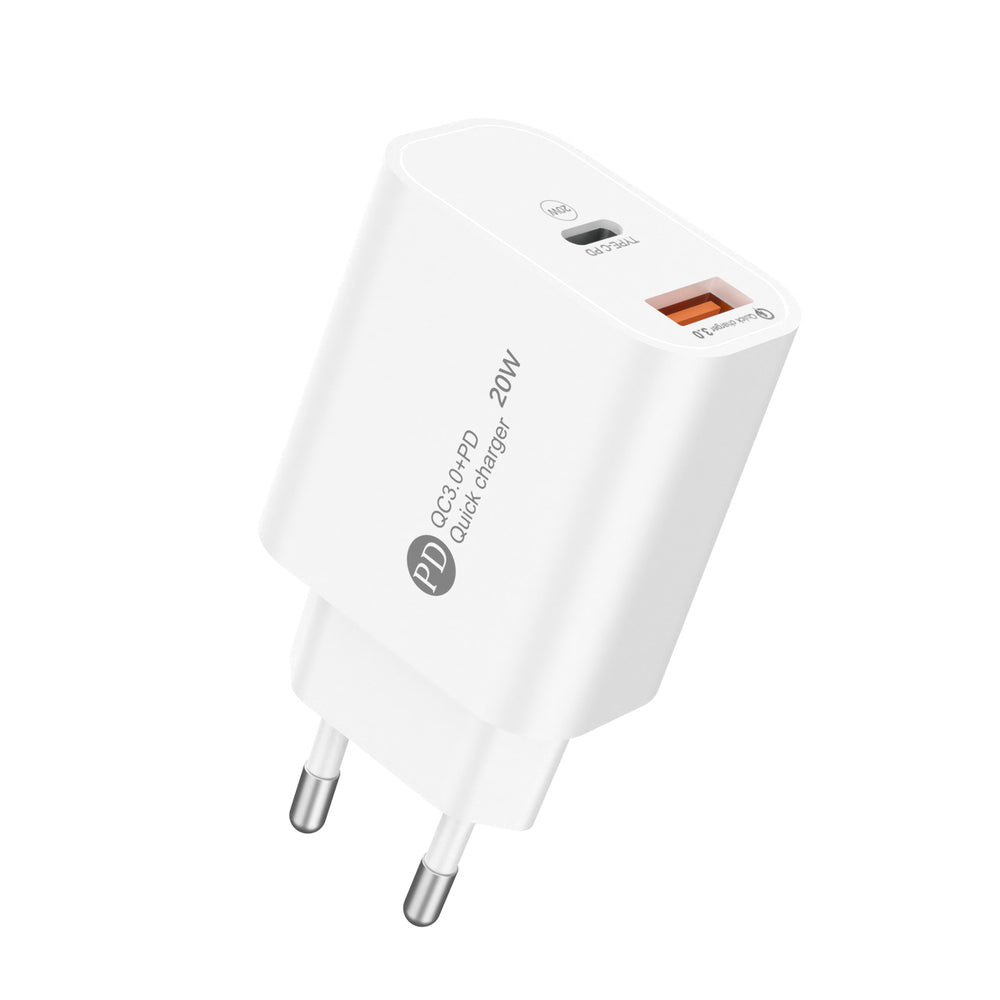 Wozinsky WLS-20W 20W USB-A USB-C Wall Charger with 1m USB-C - USB-C Cable - White_4