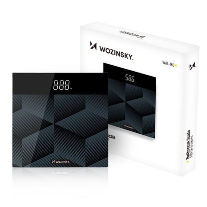 Wozinsky WAL-180 Bathroom Scale up to 180 kg Accurate - Black_0