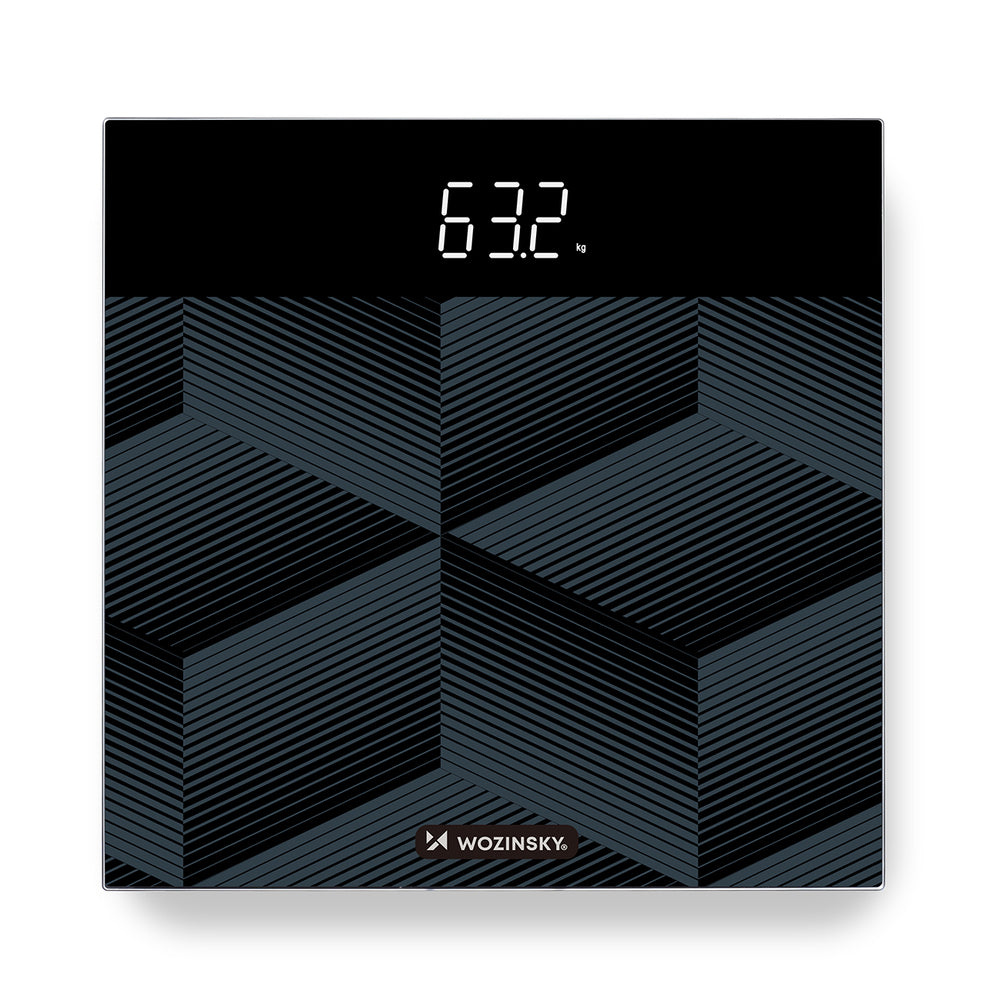 Wozinsky WAL-180 Bathroom Scale up to 180 kg Accurate - Black_1