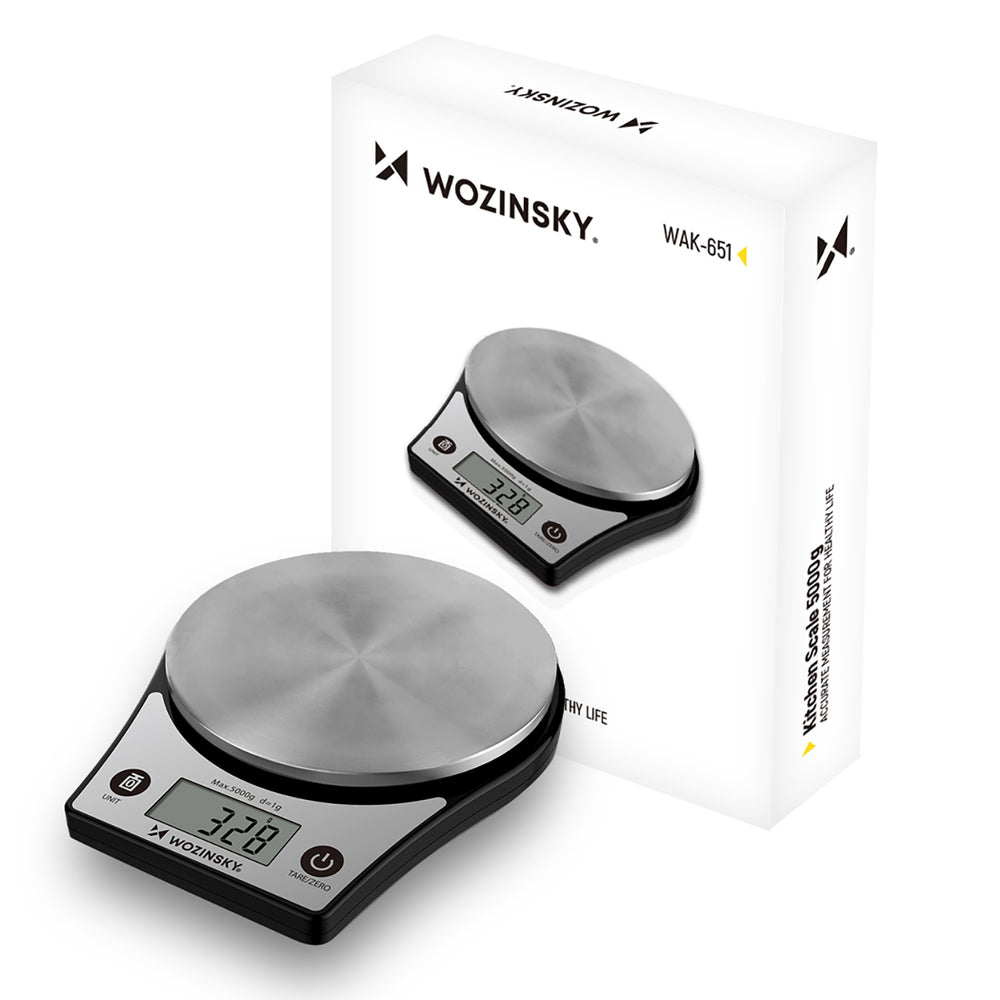Wozinsky WAK-651 Kitchen Scale with LCD Display up to 5 kg - Black_0