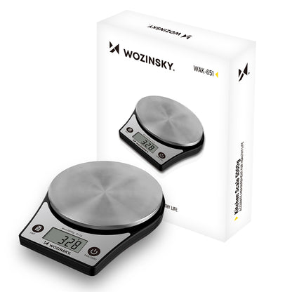 Wozinsky WAK-651 Kitchen Scale with LCD Display up to 5 kg - Black_0