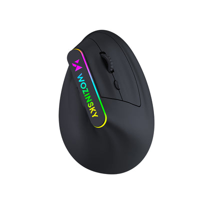 Wozinsky WMG-1164 Wireless Vertical Ergonomic Gaming Mouse 3600 DPI with RGB Backlight - Black_0