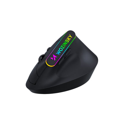 Wozinsky WMG-1164 Wireless Vertical Ergonomic Gaming Mouse 3600 DPI with RGB Backlight - Black_1