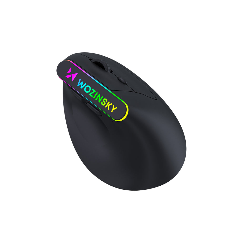 Wozinsky WMG-1164 Wireless Vertical Ergonomic Gaming Mouse 3600 DPI with RGB Backlight - Black_2