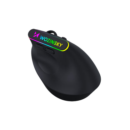 Wozinsky WMG-1164 Wireless Vertical Ergonomic Gaming Mouse 3600 DPI with RGB Backlight - Black_6