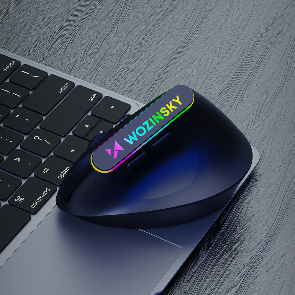 Wozinsky WMG-1164 Wireless Vertical Ergonomic Gaming Mouse 3600 DPI with RGB Backlight - Black_8