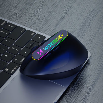 Wozinsky WMG-1164 Wireless Vertical Ergonomic Gaming Mouse 3600 DPI with RGB Backlight - Black_8