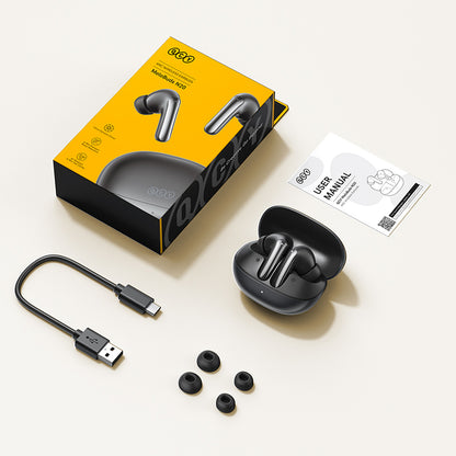 QCY MeloBuds N20 Wireless In-Ear Noise Cancelling ANC Headphones - Black_7