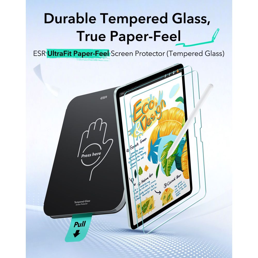ESR Paper Feel Tempered Glass for iPad Air 13" (2024/2025/2026)_2
