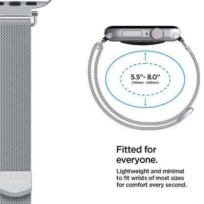 Spigen WBM4 Strap for Apple Watch (40 / 41 / 42 mm) - Silver_4