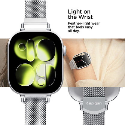 Spigen WBM4 Strap for Apple Watch (40 / 41 / 42 mm) - Silver_8