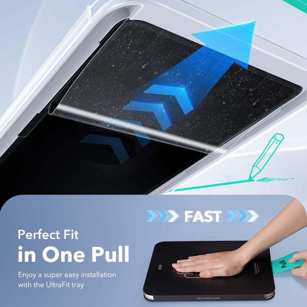 ESR Paper Feel 2-Pack Tempered Glass for iPad 10.9” (2022) / 11” (2025)_4