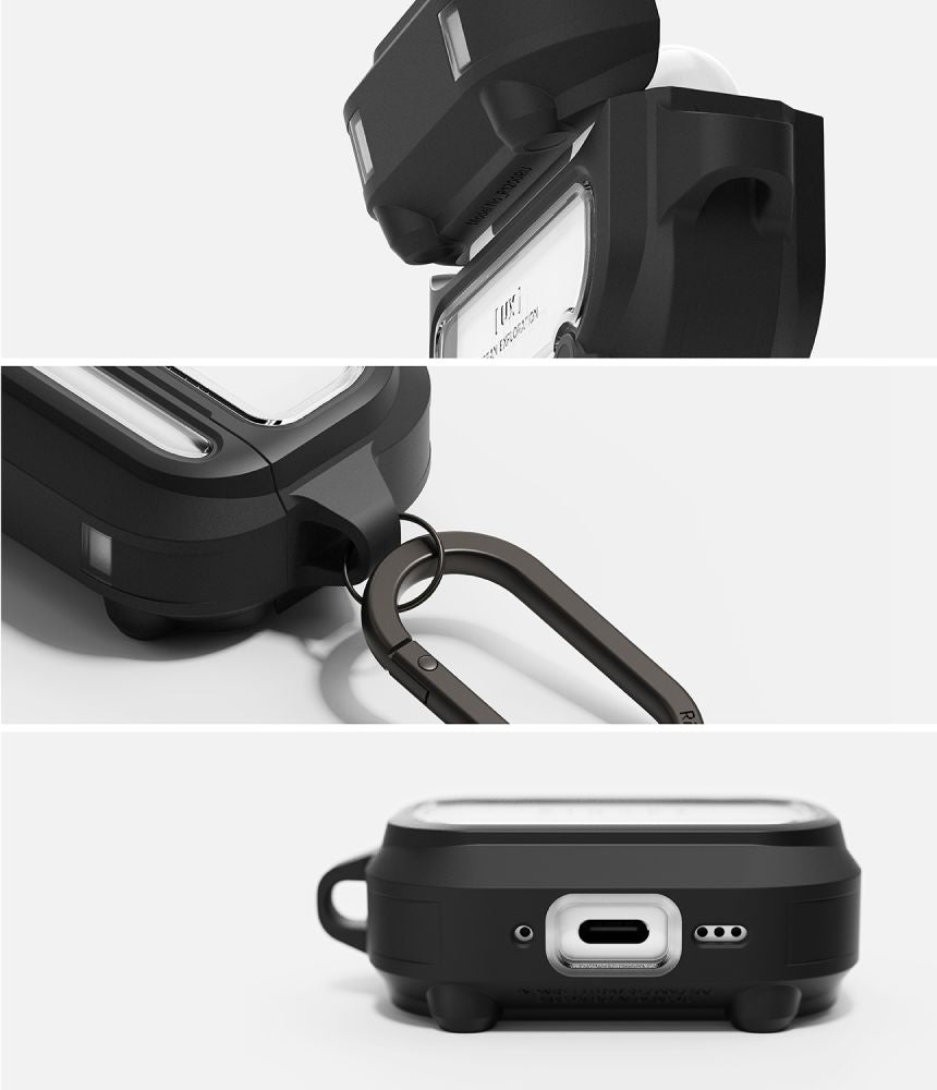 Ringke UX Magnetic Case for AirPods Pro 3 - Black and Clear_5