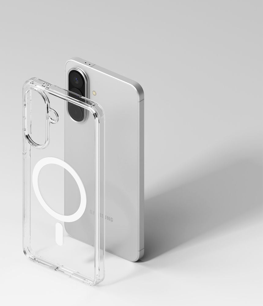 Ringke Fusion Magnetic MagSafe Case for Samsung Galaxy A57 5G - Transparent_5