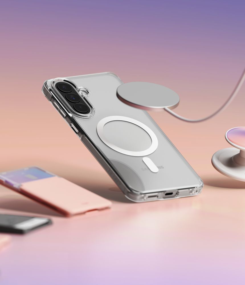 Ringke Fusion Magnetic MagSafe Case for Samsung Galaxy A57 5G - Transparent_7