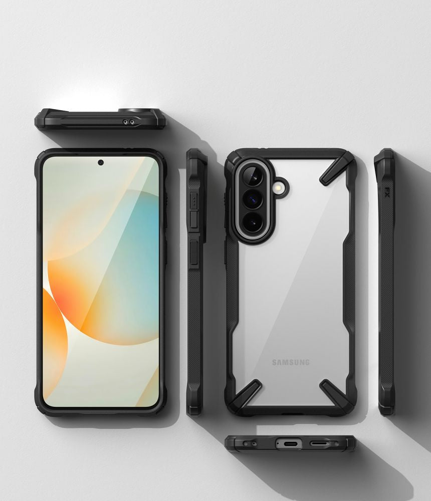 Ringke Fusion X Case for Samsung Galaxy A57 5G - Clear and Black_3