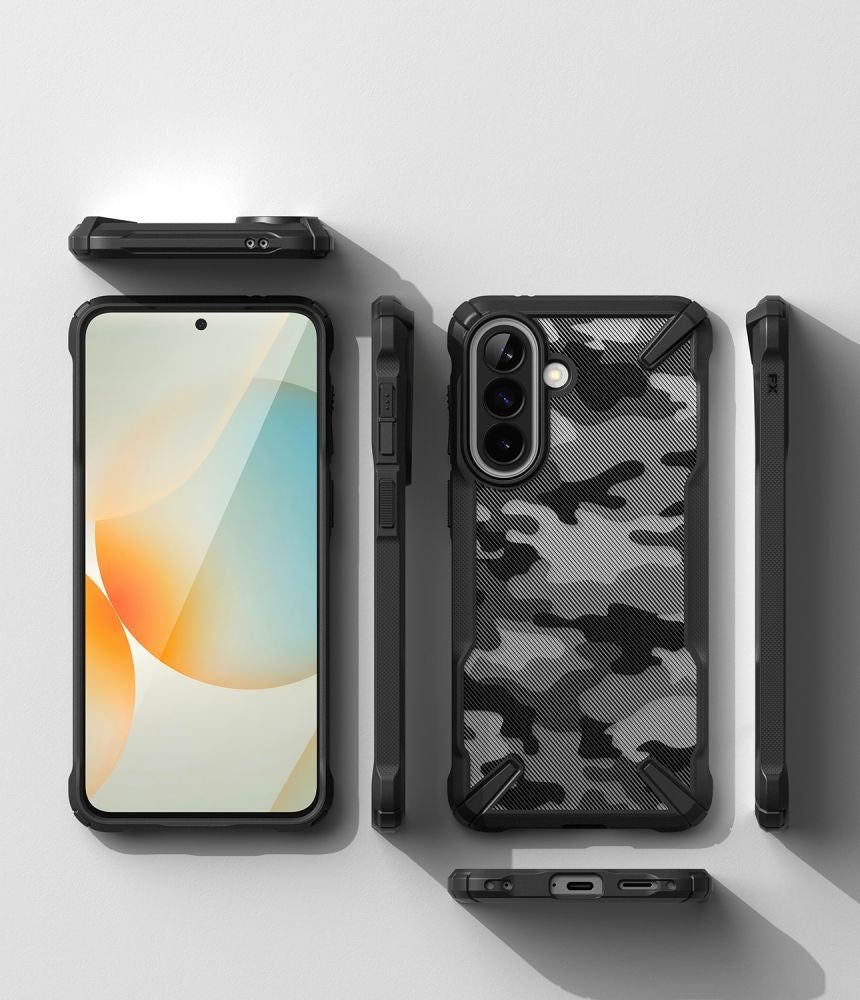 Ringke Fusion X Case for Samsung Galaxy A57 5G - Black and Gray_3