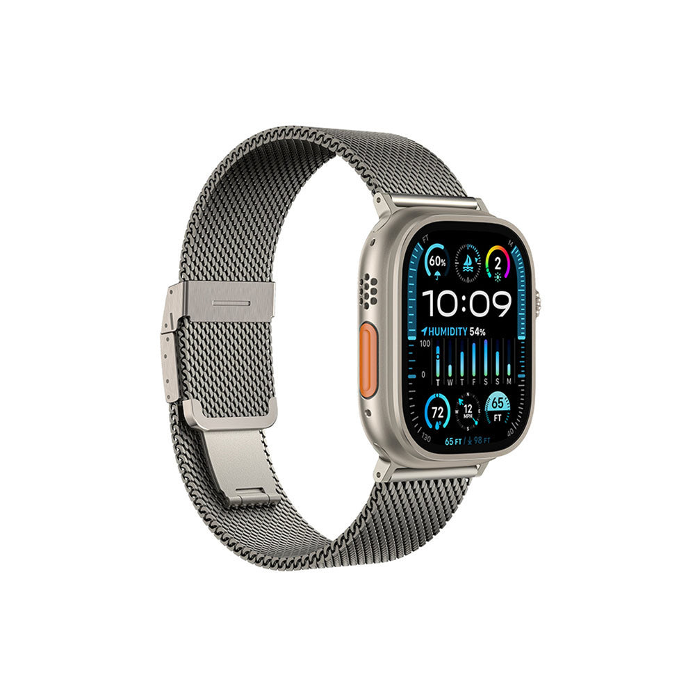 AmazingThing Titan Premium Metal Band for AppleWatch 38/40/41/42/44/45/46/49 mm - Silver_1