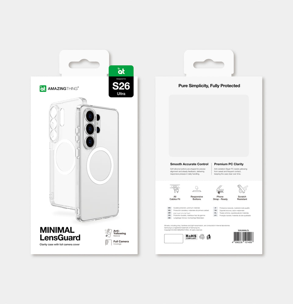 AmazingThing Minimal Mag Lens Case for Samsung Galaxy S26 Ultra - Clear_9