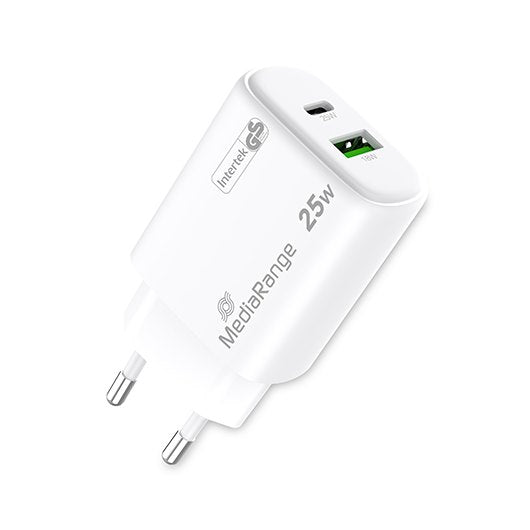 CARGADOR MEDIARANGE DUAL USB-A Y USB-C 25W_0