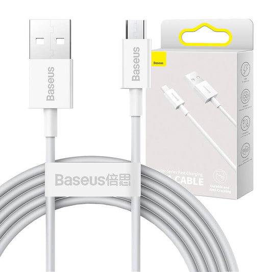 Baseus Superior Series Cable USB to micro USB, 2A, 2m (white)_0