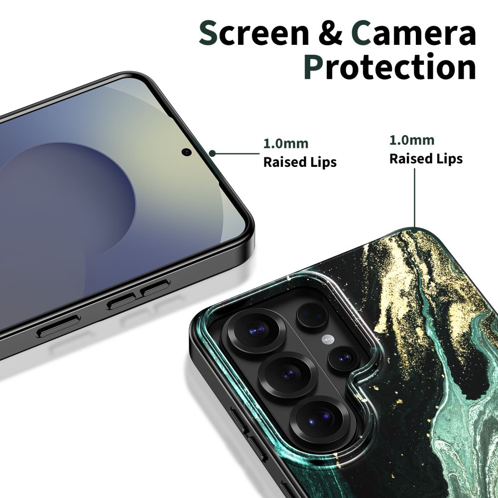 Tech-Protect Lamano MagSafe Case for Samsung Galaxy S26 Ultra - Black and Green_2